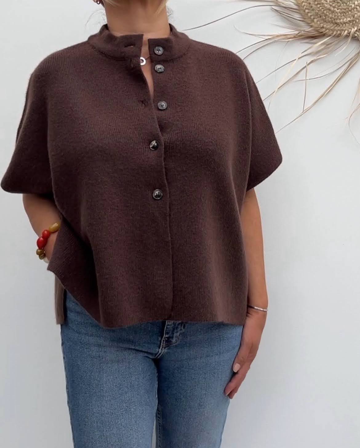 NEW : Gilet  SANDRO CHOCO